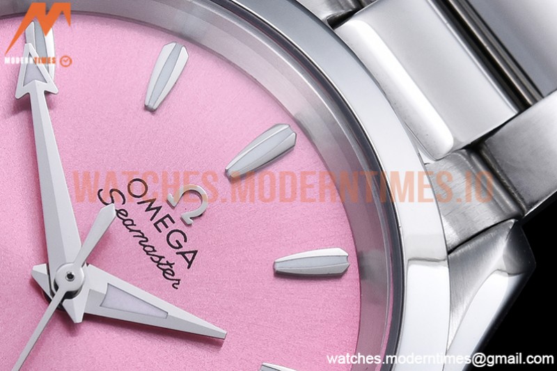 Omega - Aqua Terra Shades 34mm SS/SS Pink A8F A2813