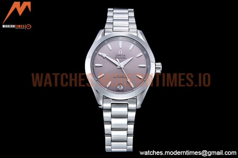 Omega - Aqua Terra Shades 34mm SS/SS Grey A8F A2813
