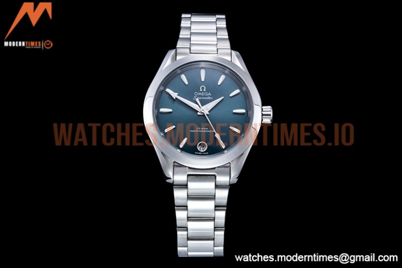 Omega - Aqua Terra Shades 34mm SS/SS Green A8F A2813
