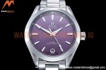 Omega - Aqua Terra Shades 34mm SS/SS Purple A8F A2813