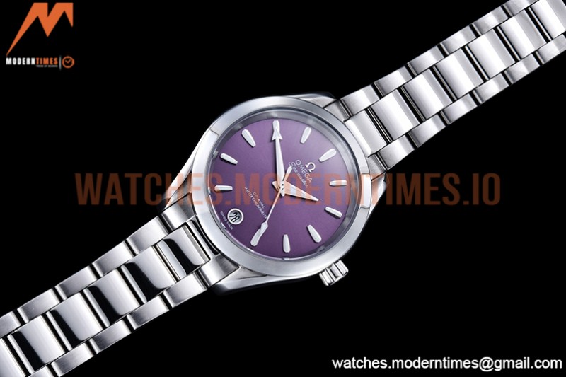 Omega - Aqua Terra Shades 34mm SS/SS Purple A8F A2813