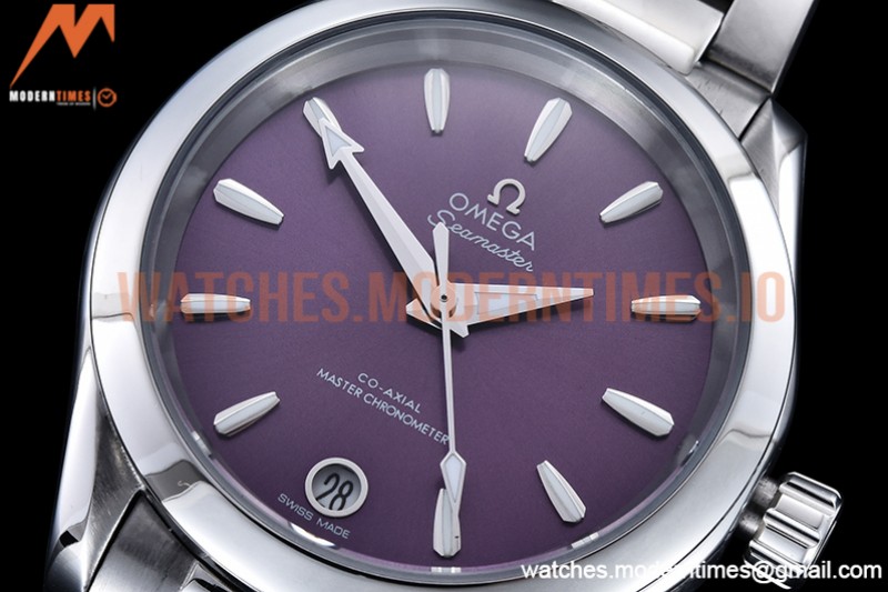 Omega - Aqua Terra Shades 34mm SS/SS Purple A8F A2813