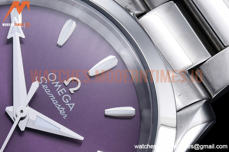Omega - Aqua Terra Shades 34mm SS/SS Purple A8F A2813