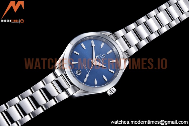 Omega - Aqua Terra Shades 34mm SS/SS Blue A8F A2813