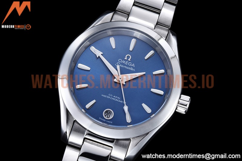 Omega - Aqua Terra Shades 34mm SS/SS Blue A8F A2813