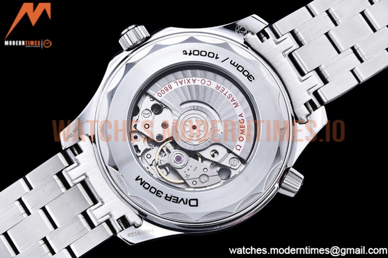 Omega - Seamaster 300m 2018 Blk SS/SS White GDF MY8215