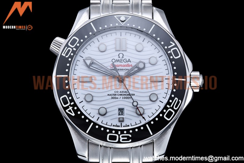 Omega - Seamaster 300m 2018 Blk SS/SS White GDF MY8215