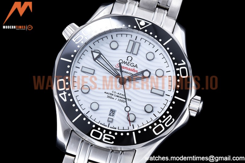 Omega - Seamaster 300m 2018 Blk SS/SS White GDF MY8215