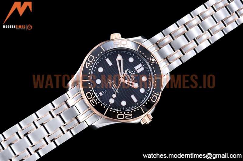 Omega - Seamaster 300m 2018 Blk RG/SS Black GDF MY8215