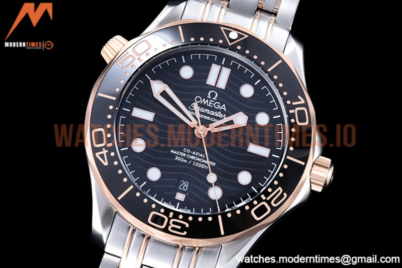 Omega - Seamaster 300m 2018 Blk RG/SS Black GDF MY8215