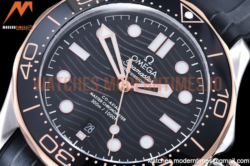 Omega - Seamaster 300m 2018 Blk RG/SS/RU Black GDF MY8215